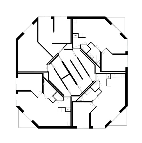 Square floor plan